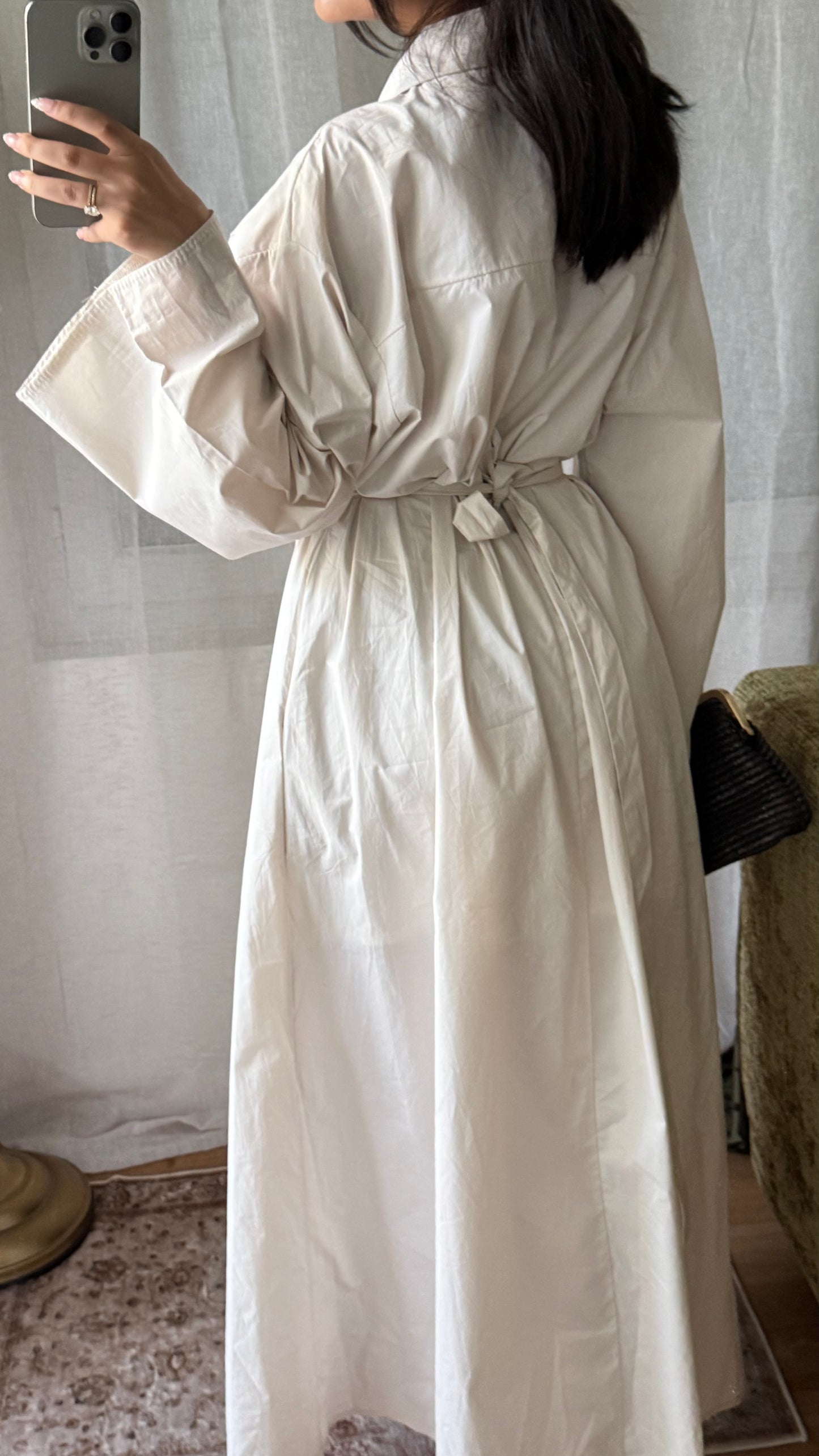Robe chemise CLASSY 100% coton I Beige