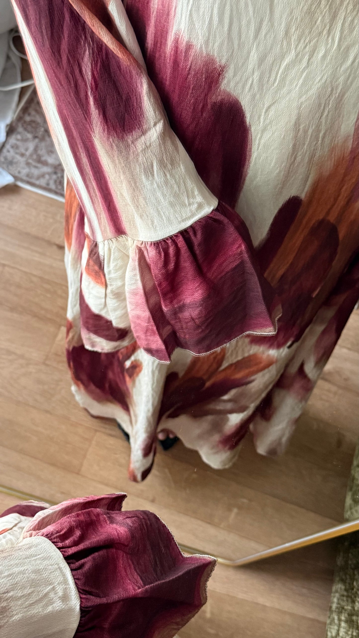 Robe Longue Imprimé Artistique