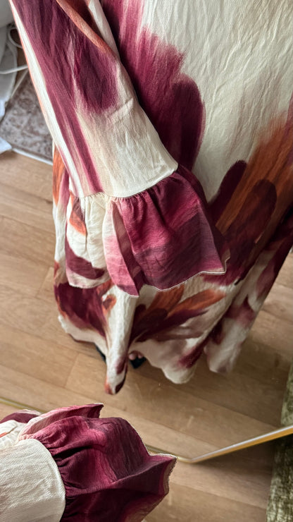 Robe Longue Imprimé Artistique