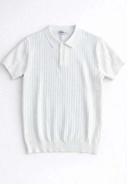 Polo en maille côtelée – Élégance moderne