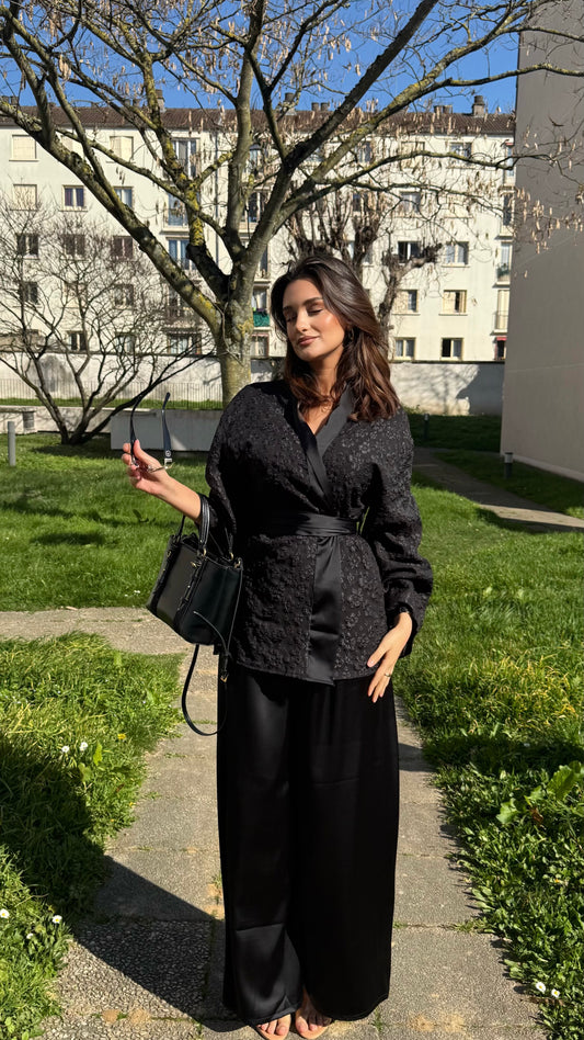 ENSEMBLE KIMONO BROCARD