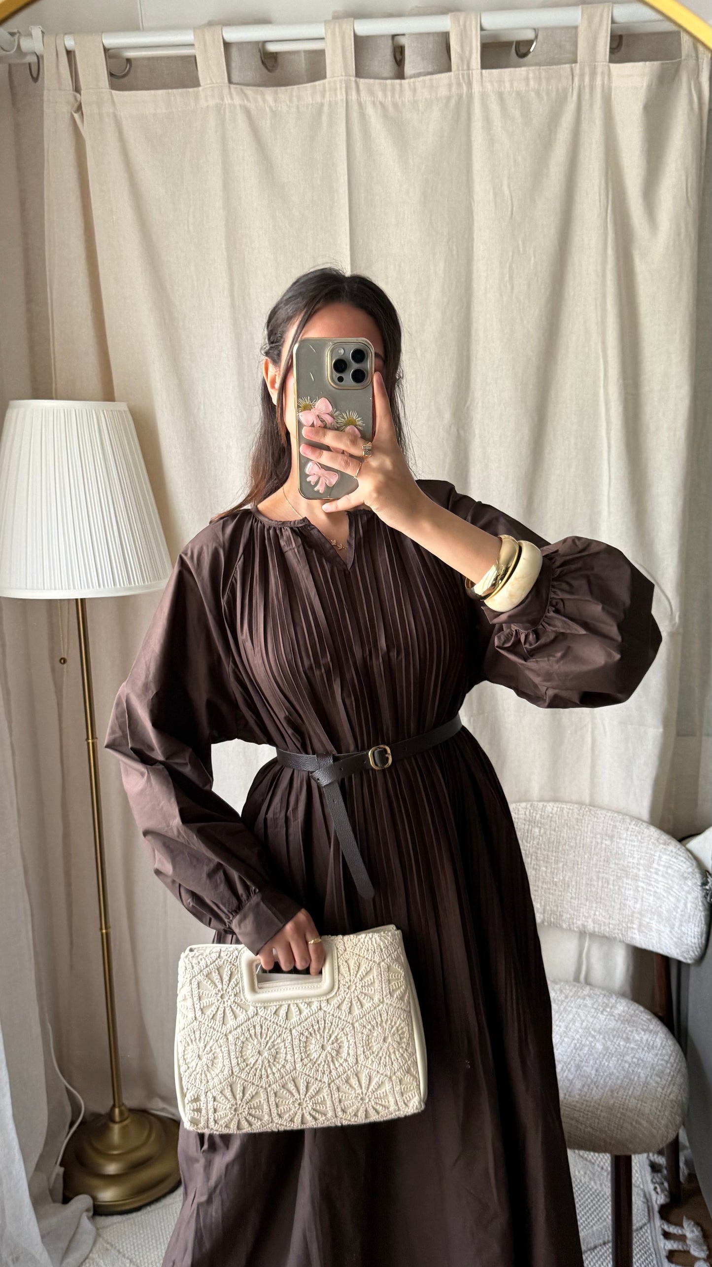 Robe sana 100% coton | Coffee