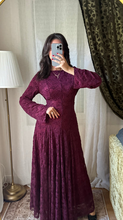 Robe Selma – bordeaux
