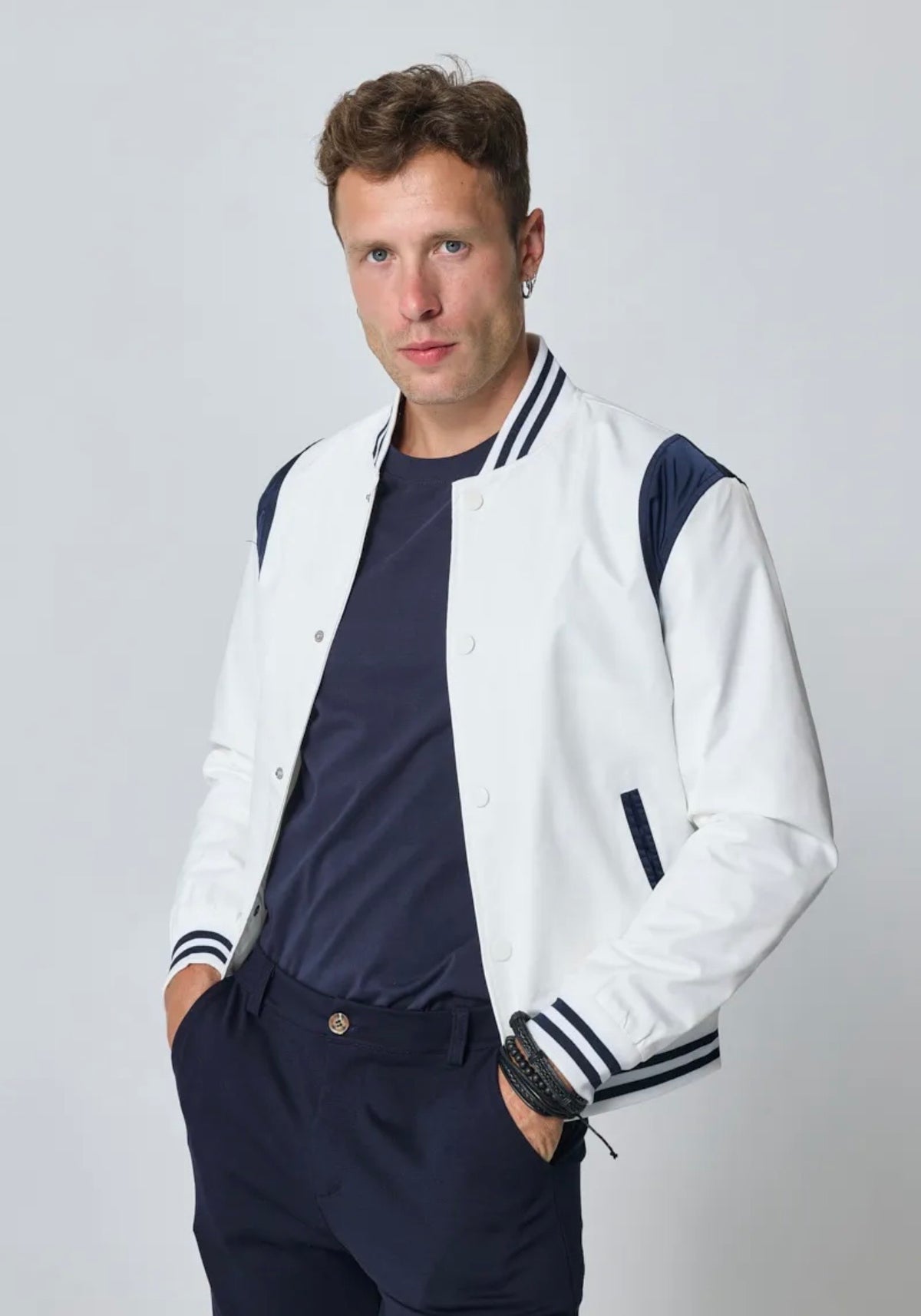 Veste style bombers bi couleur