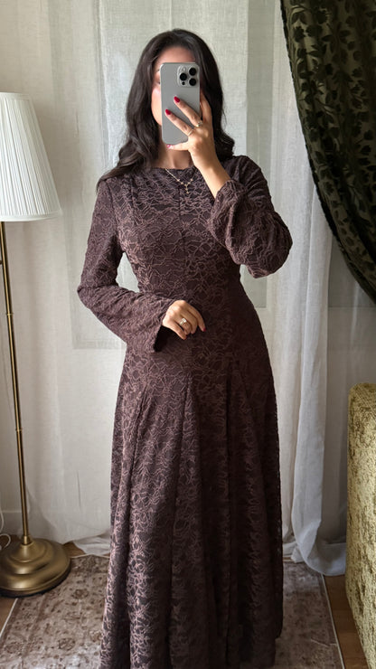 Robe Selma – Marron Chocolat