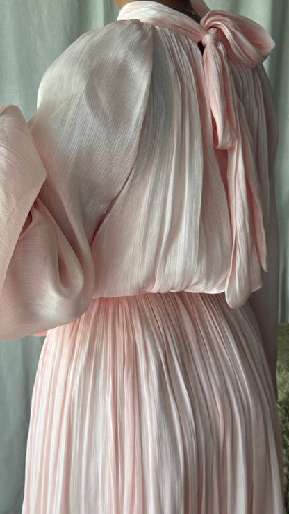 robe en oraganza évasée doublée Rose