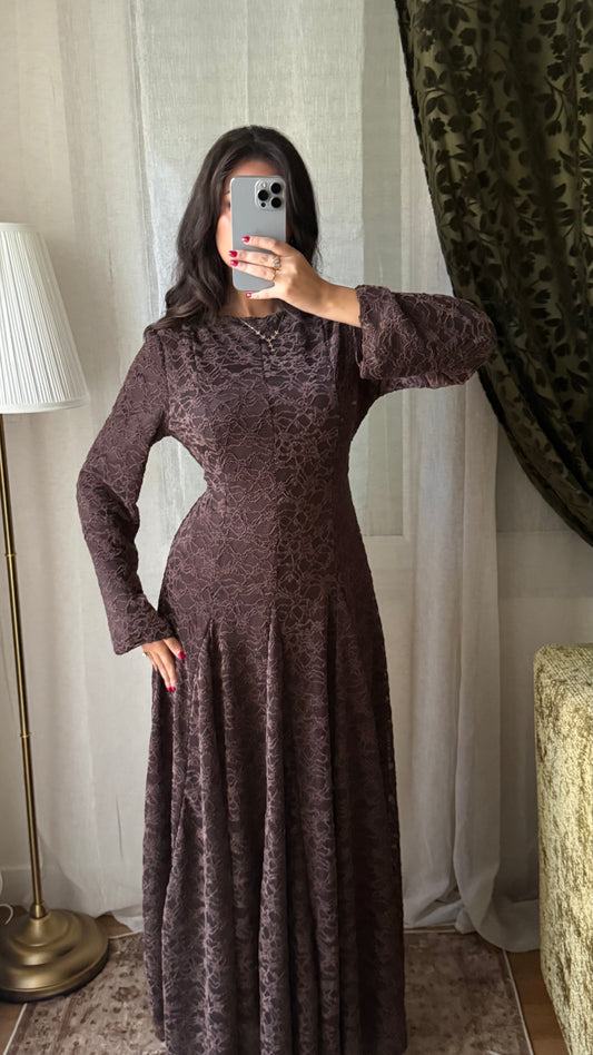 Robe Selma – Marron Chocolat