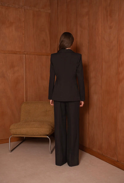 Tailleur Premium Noir – Blazer & Pantalon