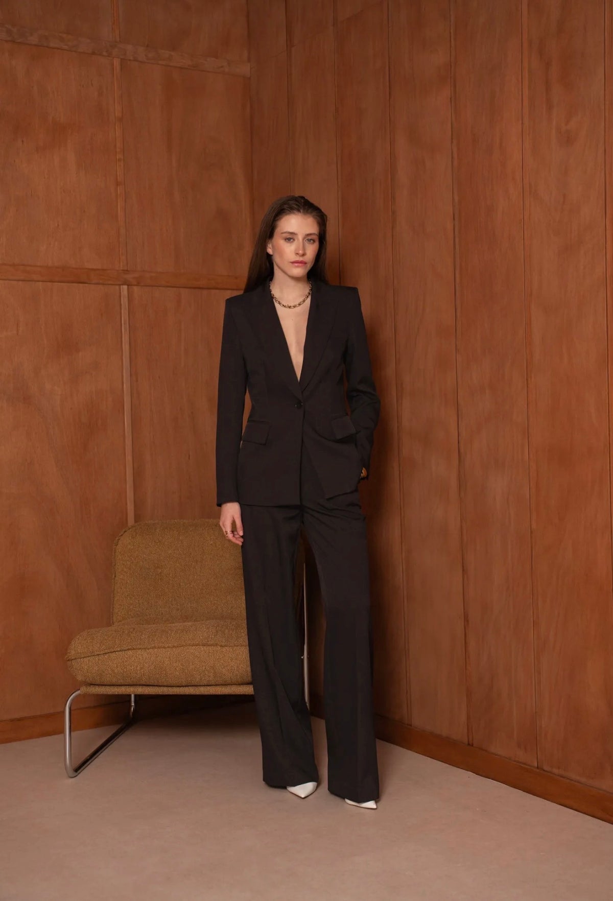 Tailleur Premium Noir – Blazer & Pantalon