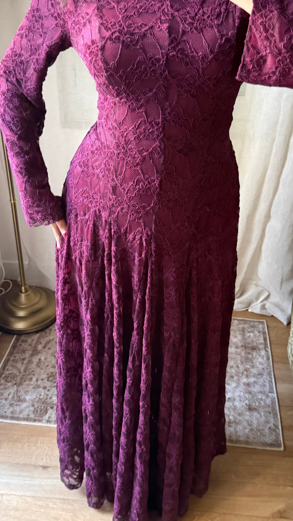 Robe Selma – bordeaux