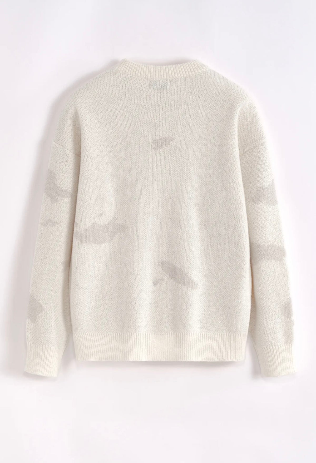 Pull Col Rond Oversize Homme – Beige & Bleu Ciel | Confortable & Tendance
