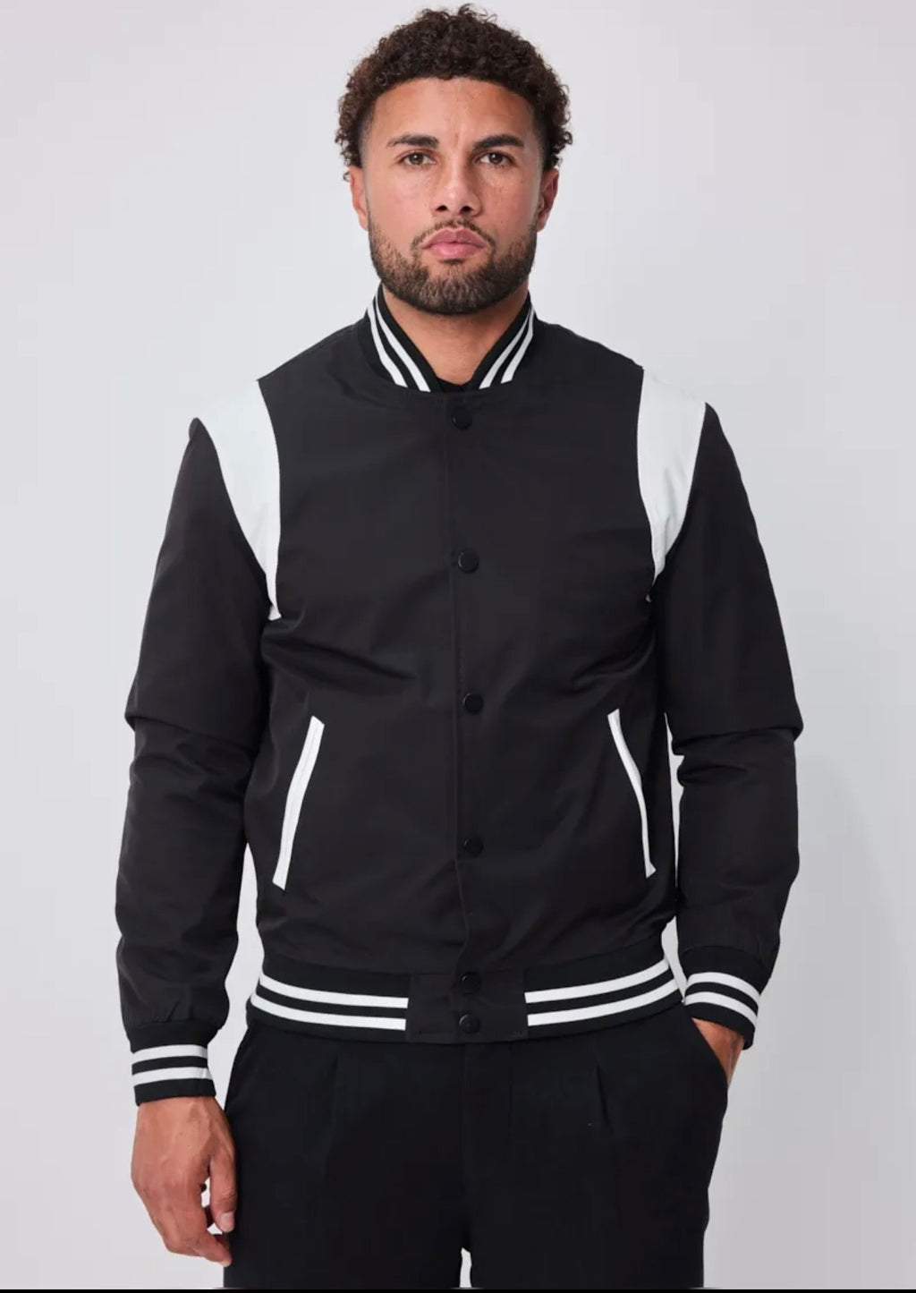 Veste style bombers bi couleur