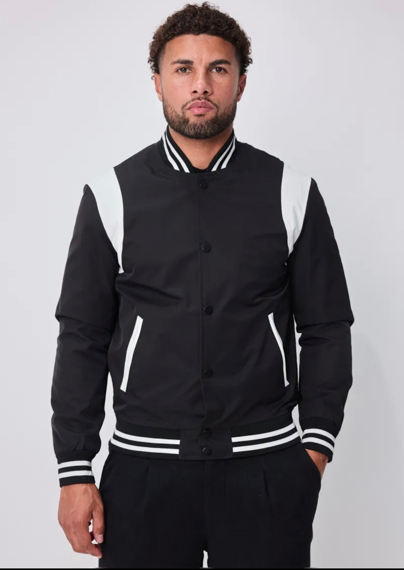 Veste style bombers bi couleur