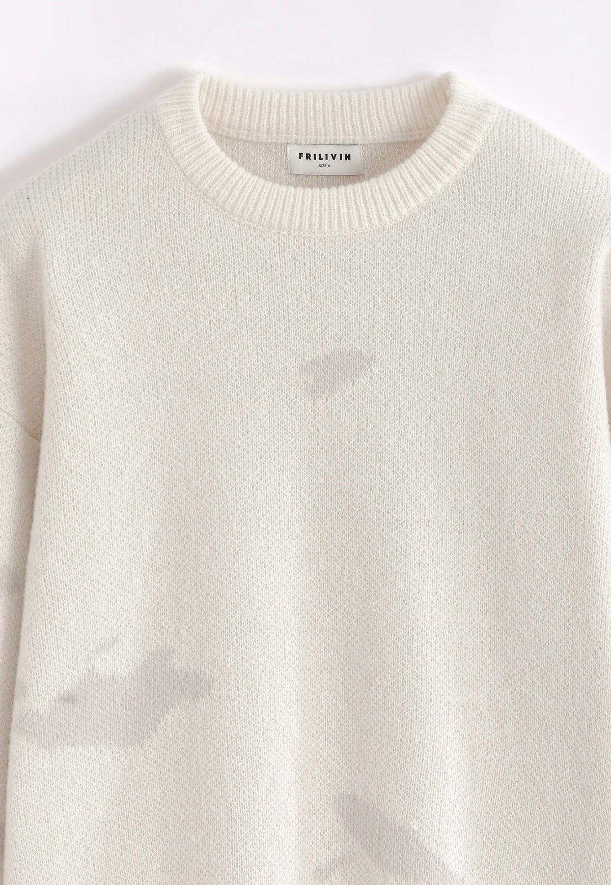 Pull Col Rond Oversize Homme – Beige & Bleu Ciel | Confortable & Tendance