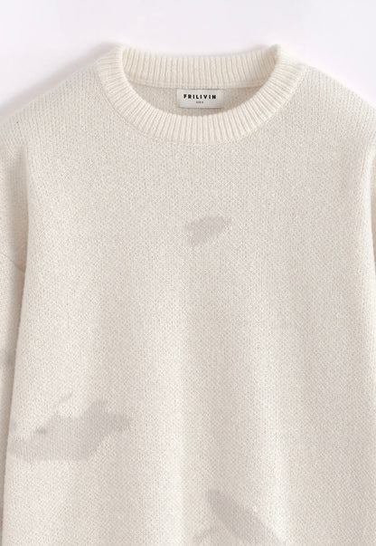 PULL COL ROND - Pullover - beige