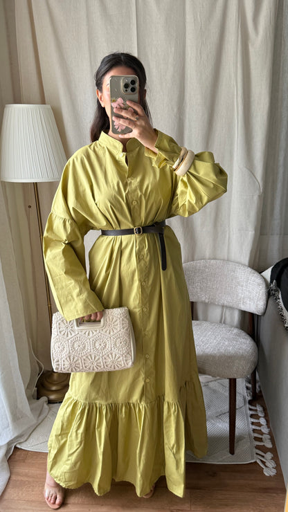 Robe Sélia 100% coton | olive