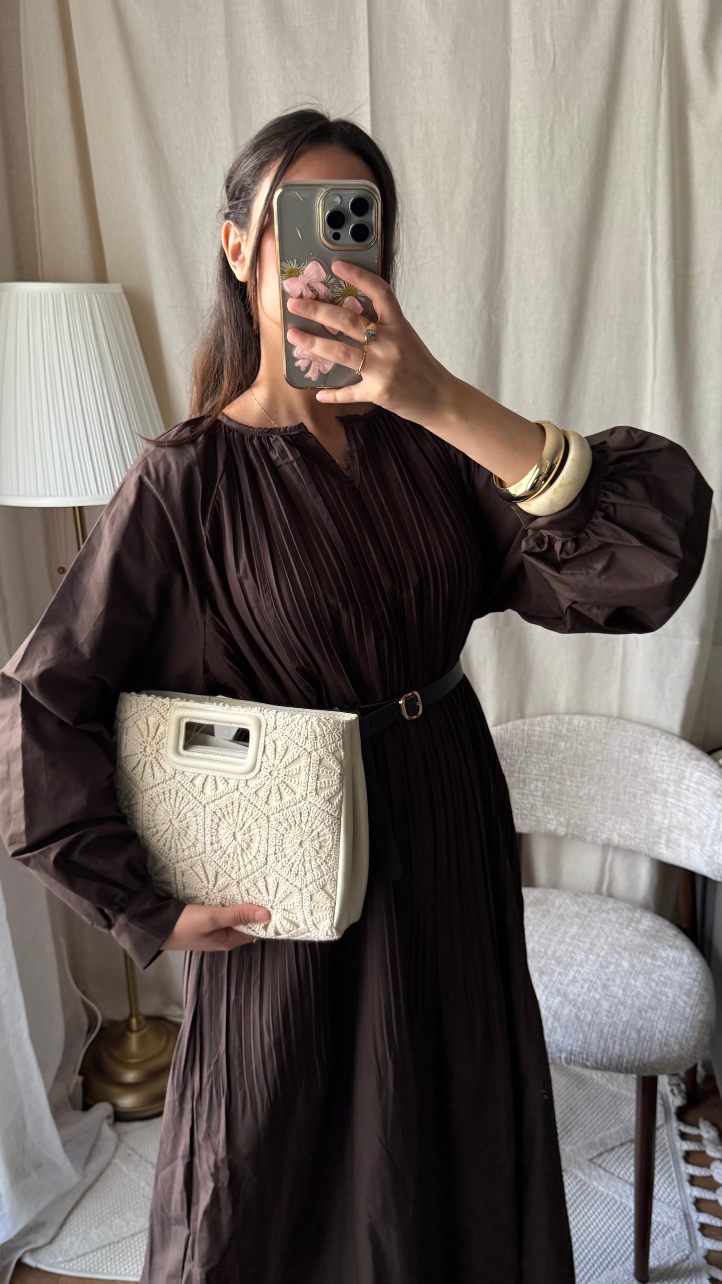 Robe sana 100% coton | Coffee