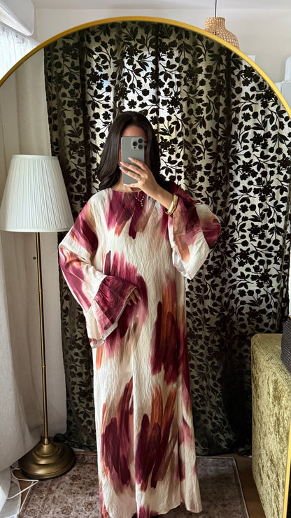 Robe Longue Imprimé Artistique