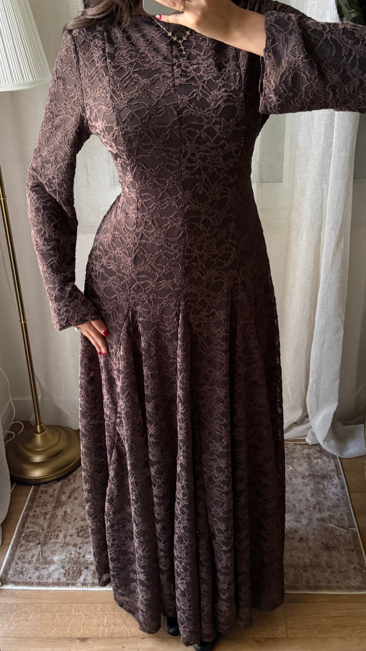 Robe Selma – Marron Chocolat