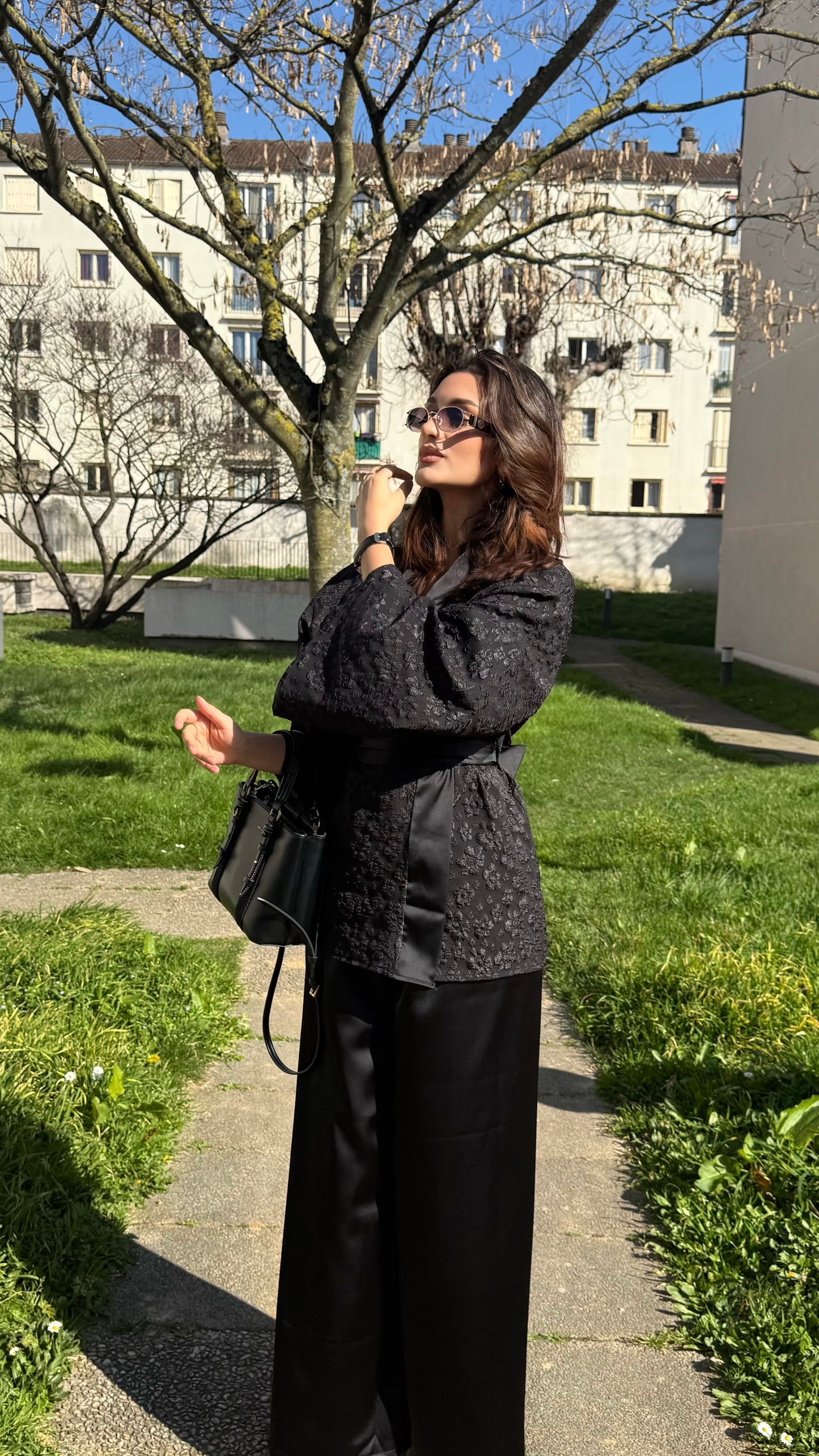 ENSEMBLE KIMONO BROCARD