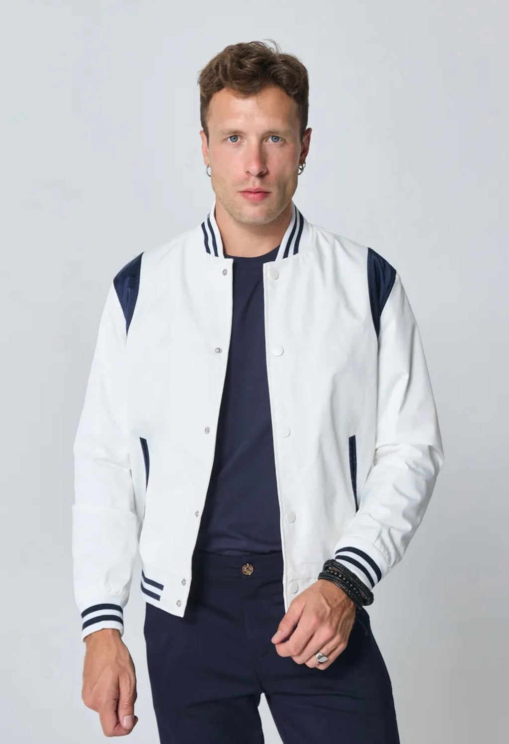 Veste style bombers bi couleur