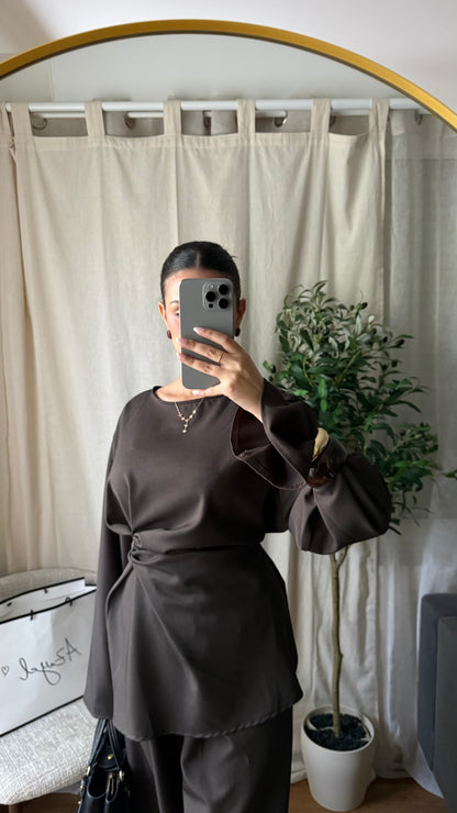 Ensemble pantalon Lilya / MARRON