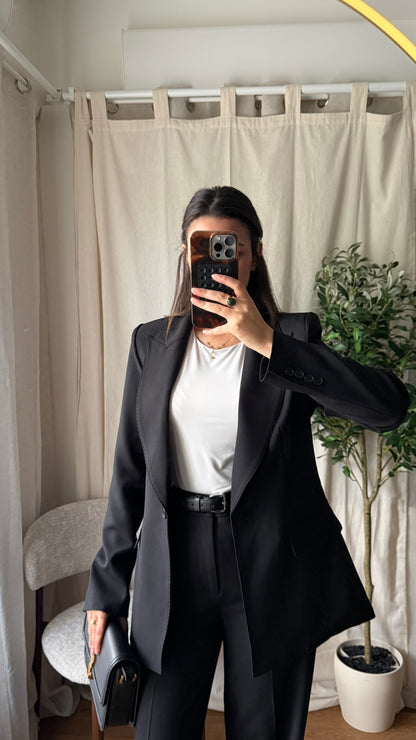 Tailleur Premium Noir – Blazer & Pantalon