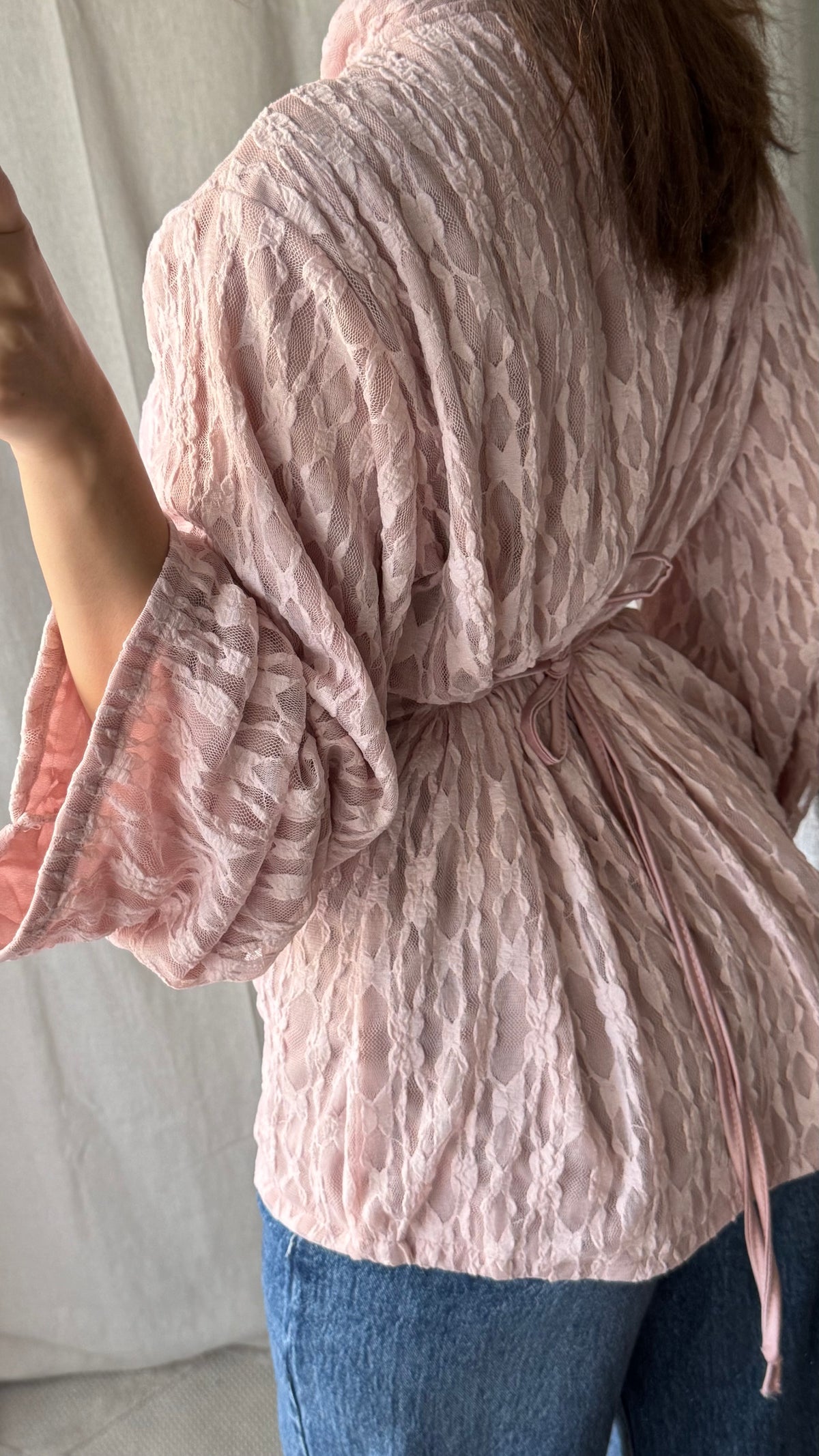 Blouse style mandarin | Pink