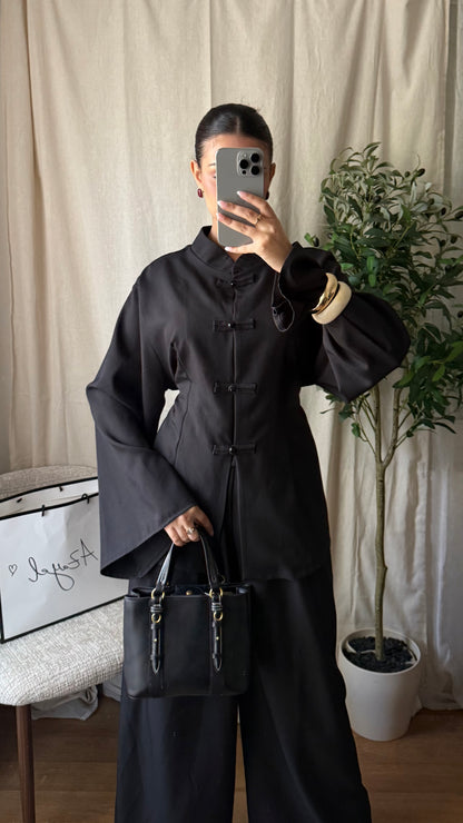 Ensemble pantalon Sakura / noir
