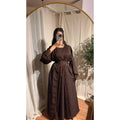 Ensemble Abaya Mesrara en marron