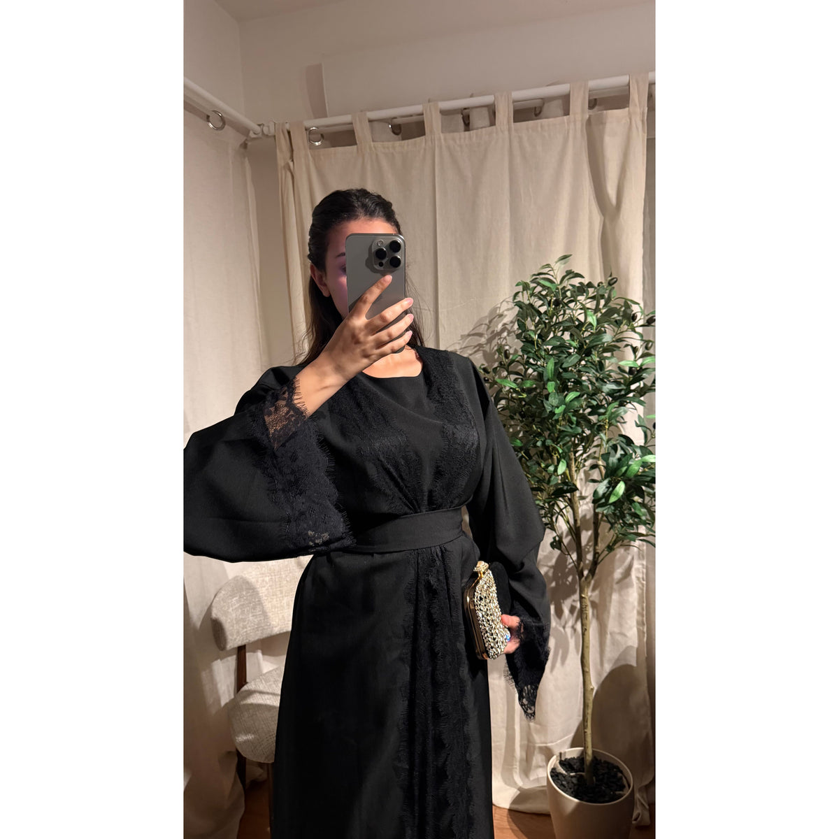 Ensemble Abaya Mesrara en noir