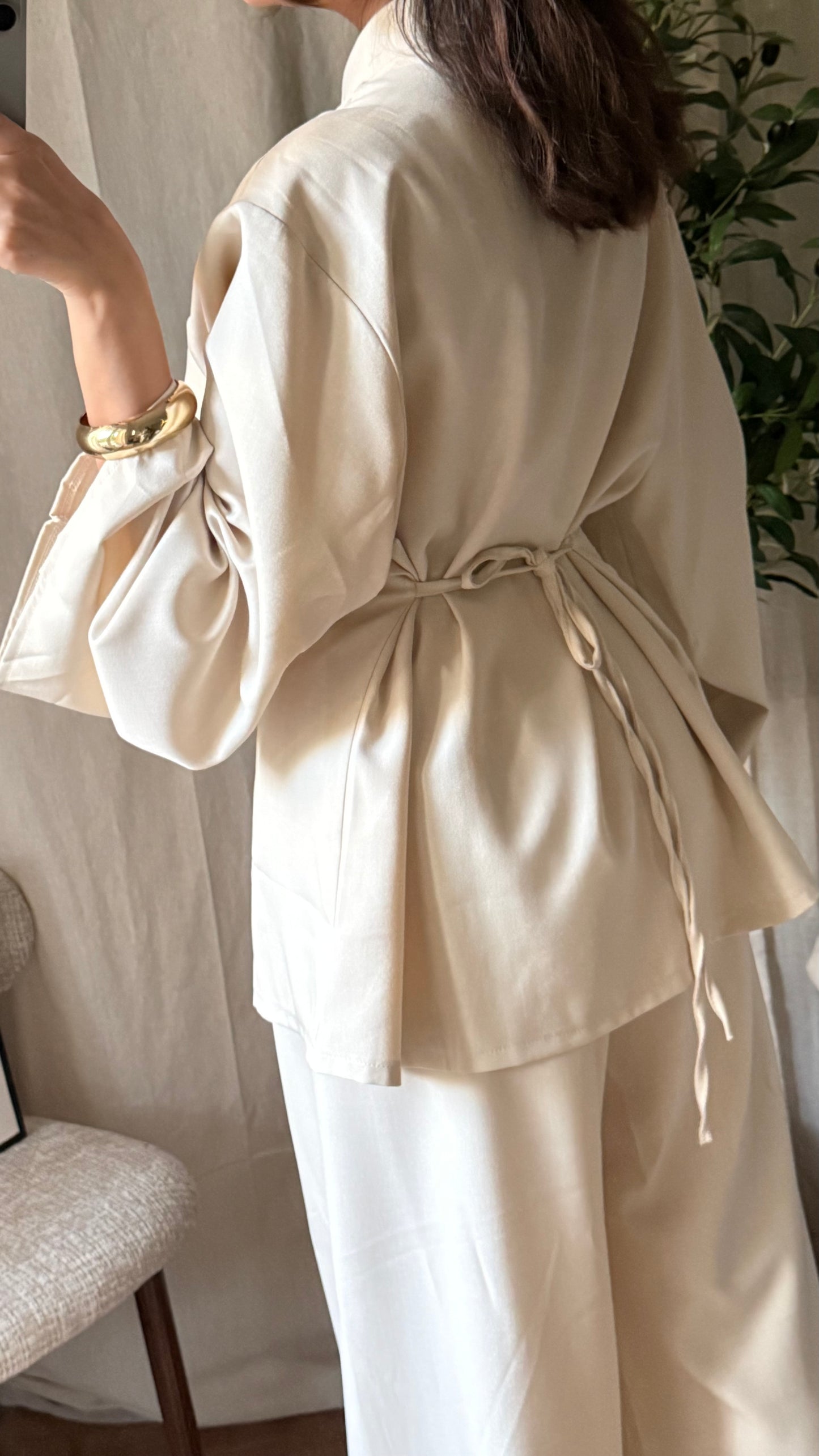 Ensemble pantalon Sakura / beige