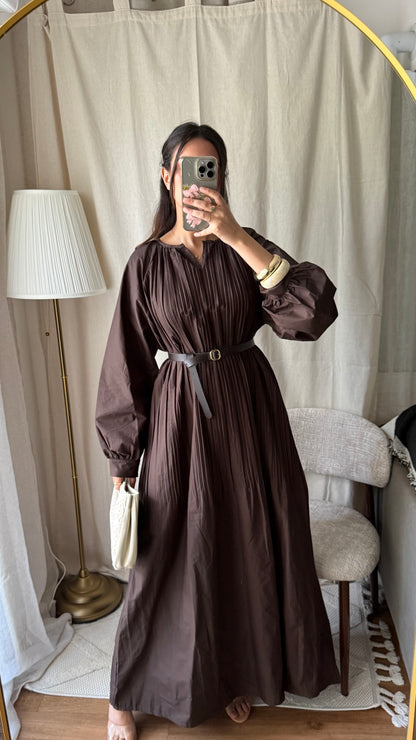 Robe sana 100% coton | Coffee
