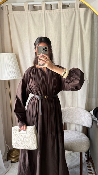 Robe sana 100% coton | Coffee