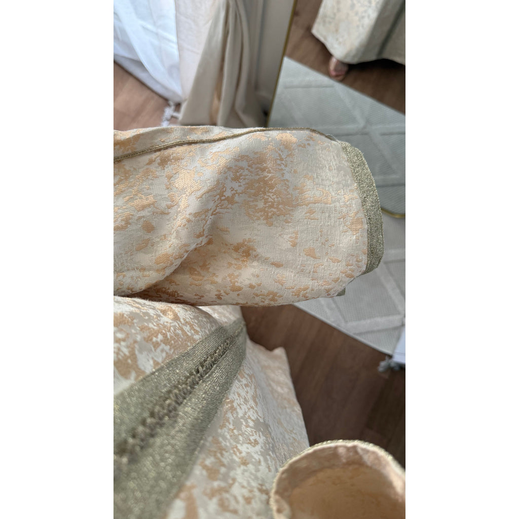 ROBE CAFTAN BROCARD BEIGE
