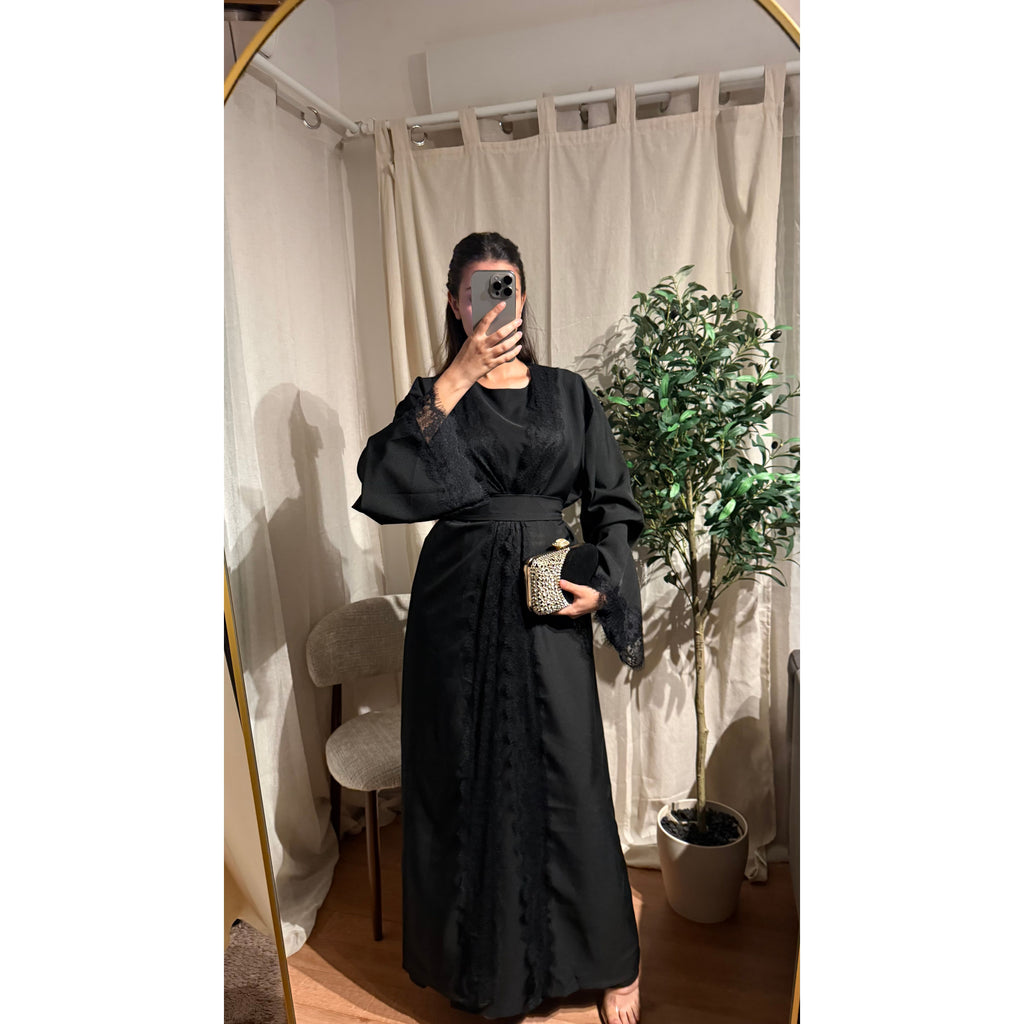 Ensemble Abaya Mesrara en noir