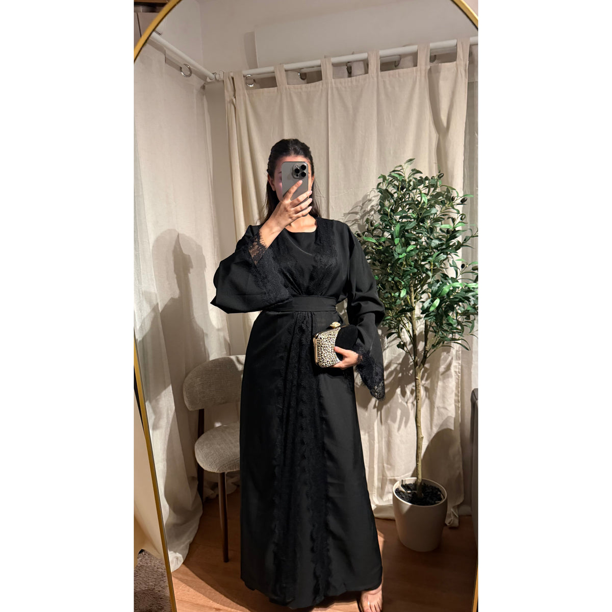 Ensemble Abaya Mesrara en noir