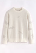 Pull col rond oversize homme beige bleu ciel confortable tendance Azayel