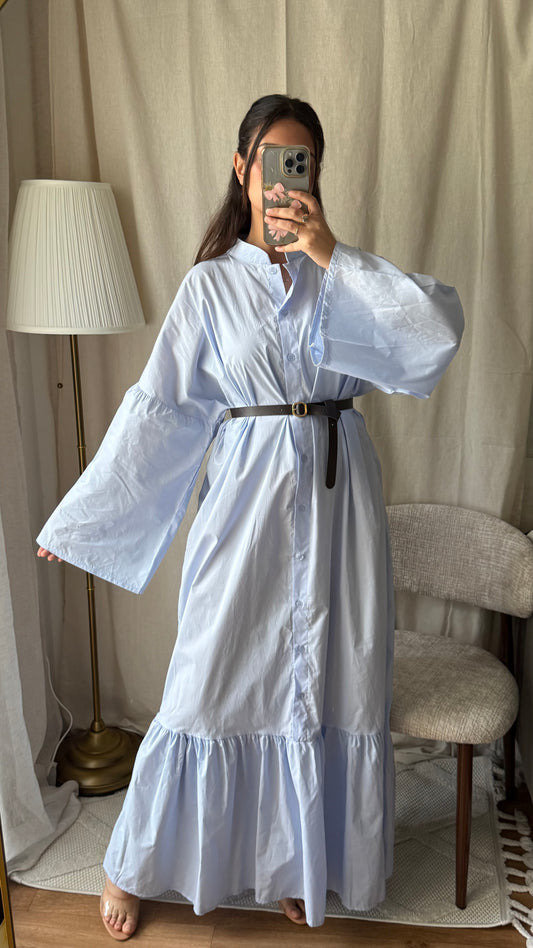 Robe Sélia 100% coton | bleu ciel