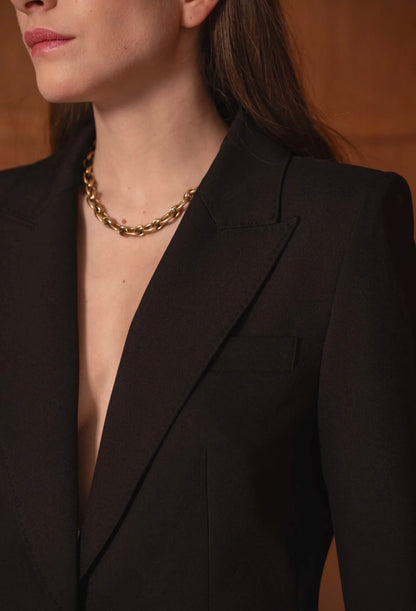 Tailleur Premium Noir – Blazer & Pantalon