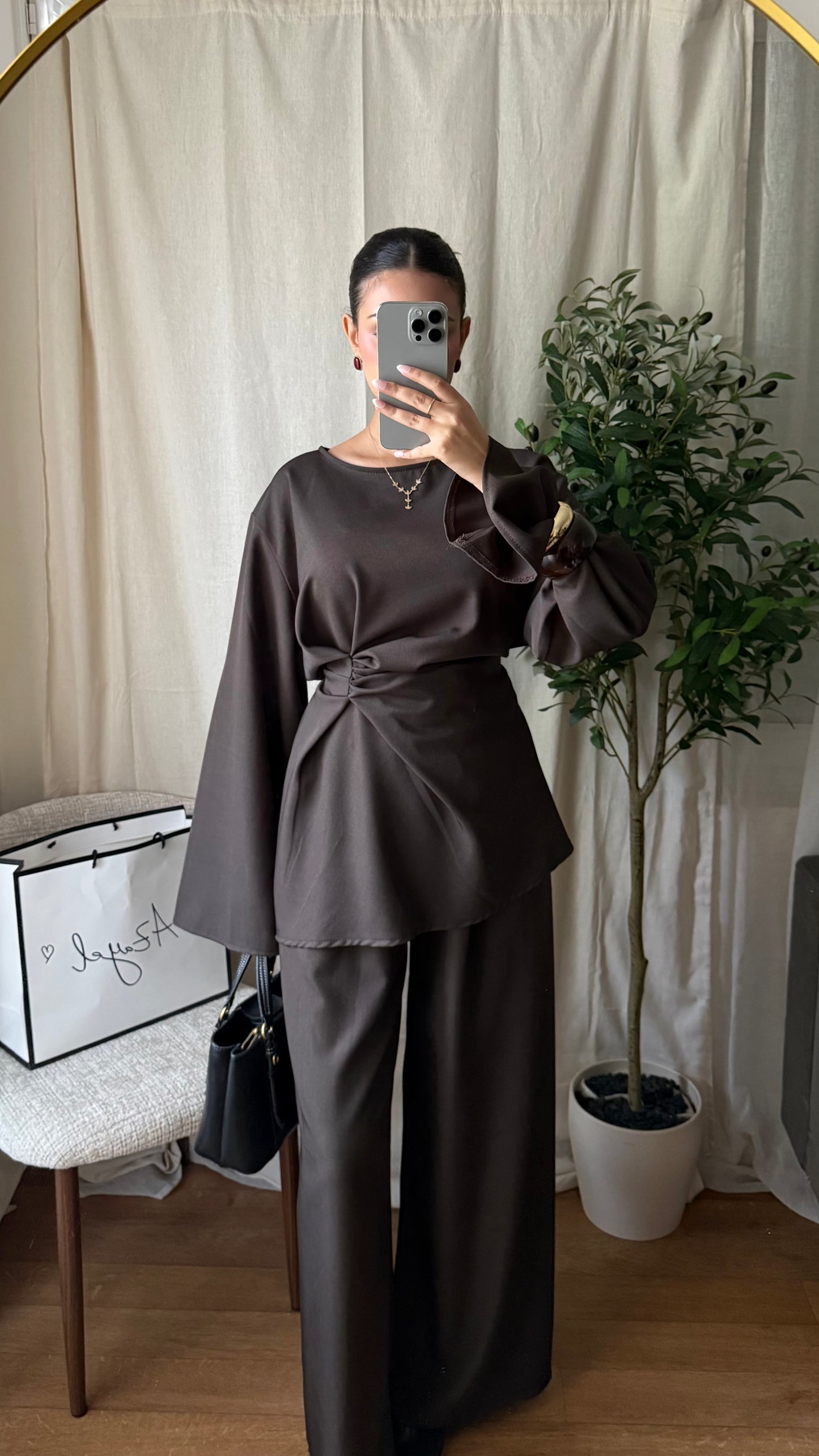 Ensemble pantalon Lilya / MARRON