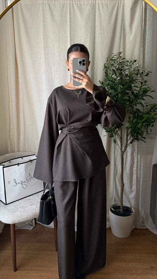 Ensemble pantalon Lilya / MARRON