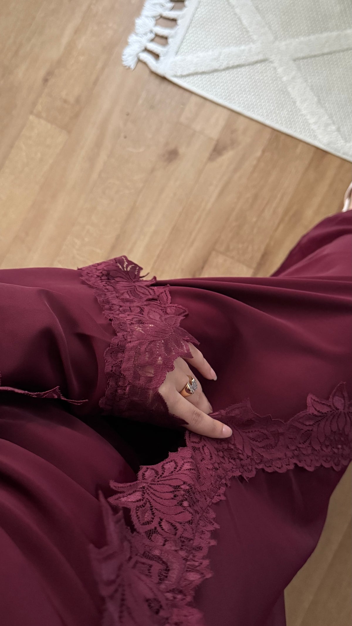 Ensemble Abaya & Kimono Dentelle Femme – Chic & Raffiné