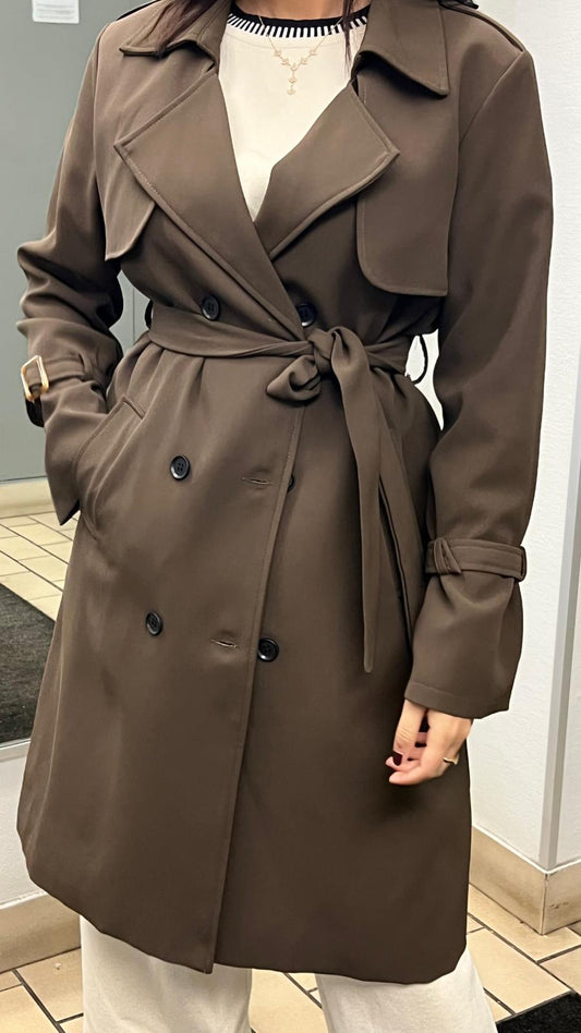 Trench-Coat Long Femme