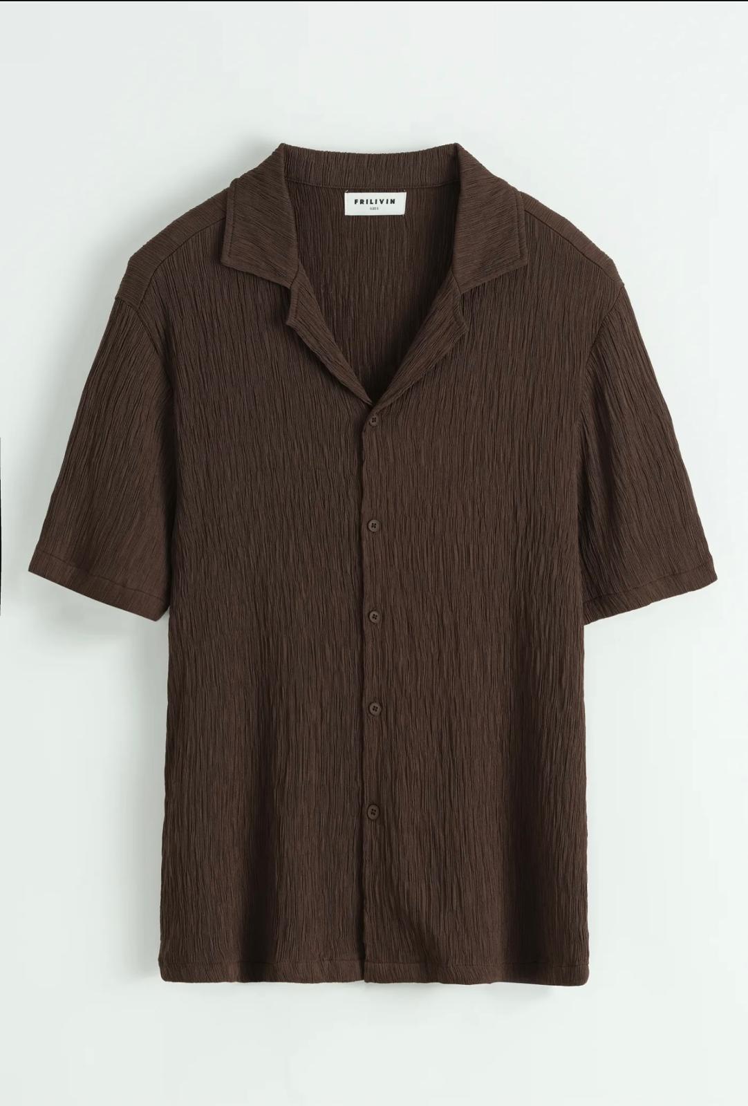 Ensemble Chemise & Short Marron