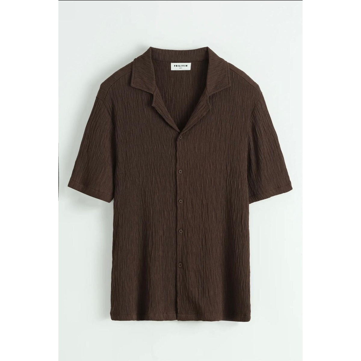 Ensemble chemise short marron homme style estival Azayel