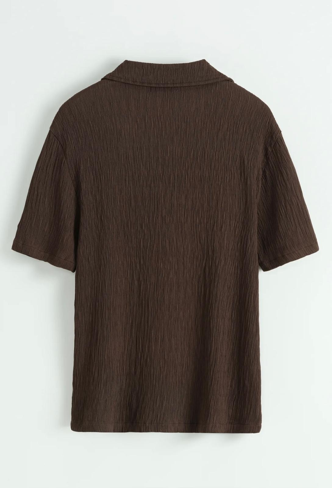 Ensemble Chemise & Short Marron