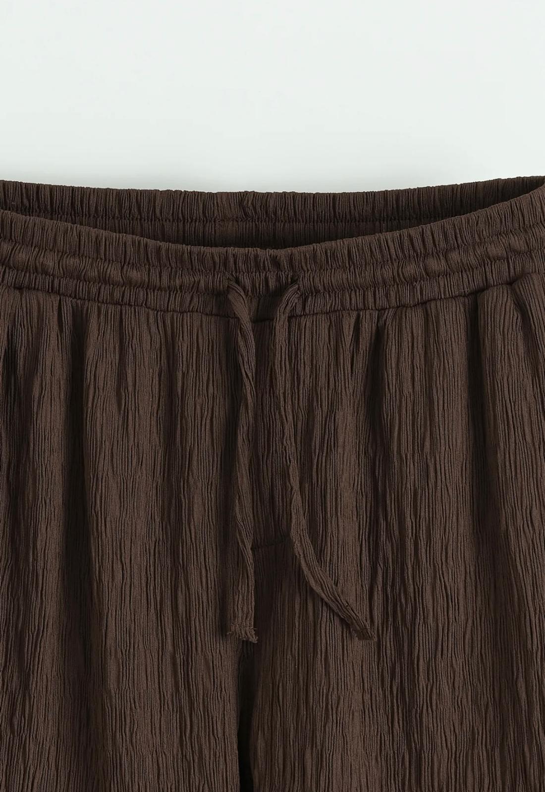 Ensemble Chemise & Short Marron