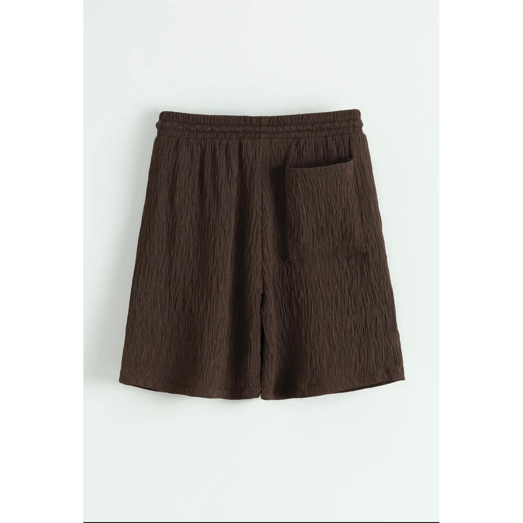 Ensemble Chemise & Short Marron Homme – Style Estival Minimaliste